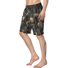 Load image into Gallery viewer, Baha Ranch Cyber Digital Gaming Men's Beach Board Swim Shorts