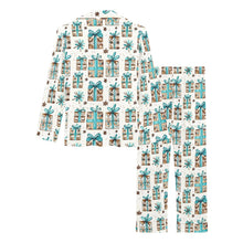 Load image into Gallery viewer, Turquoise Christmas Presents Women's Western Pajamas