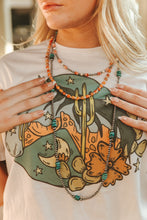 Load image into Gallery viewer, Desert Ember Beaded Shell Necklace