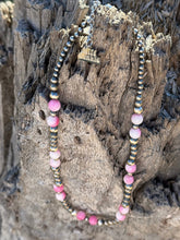 Load image into Gallery viewer, Sterling Silver Desert Rose Beaded Necklace
