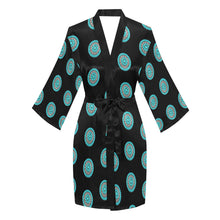 Load image into Gallery viewer, Turquoise Concho Women's Lounge Kimono Robe