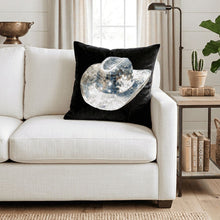 Load image into Gallery viewer, Baha Ranch Disco Hat Velvety Soft Pillow Cover Made in America