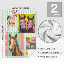 Load image into Gallery viewer, Baha Ranch Horse & Donkey Set of 2 Kitchen Towels Made in America