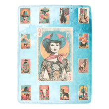 Load image into Gallery viewer, Baha Ranch Cowgirl Queen Blanket Ultra-Soft Micro Fleece Blanket 60" x 80" Made in America