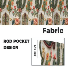 Load image into Gallery viewer, Cactus and Boots Curtains 28"x40" (2-Piece) Made in America