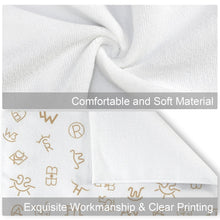 Load image into Gallery viewer, Set of 4 Minimalistic Western Highland Cow Cattle Brands Kitchen Towels Made in America