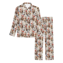 Load image into Gallery viewer, Western Cowboy Santa Christmas Men's Pajamas