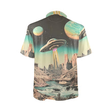 Load image into Gallery viewer, Baha Ranch Retro Pop Western Space Cowboy Polo Shirt
