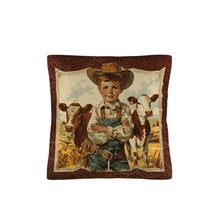 Load image into Gallery viewer, Vintage Cowboy Pillow Case Made in America