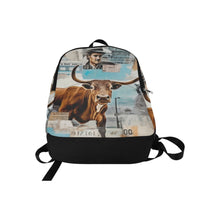Load image into Gallery viewer, Vintage Bull Collage Western Backpack