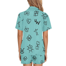 Load image into Gallery viewer, Turquoise Cattle Brands Women's Western Pajama Set