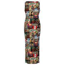 Load image into Gallery viewer, Colores De Mexico Destination Mexico Sleeveless Bodycon Side Slit Long Dress