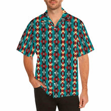 Load image into Gallery viewer, Jade Aztec Men's Western Camp Shirt