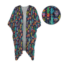 Load image into Gallery viewer, Crazy Cactus Lady Duster Kimono Coverup