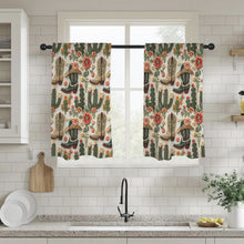 Load image into Gallery viewer, Cactus and Boots Curtains 28"x40" (2-Piece) Made in America