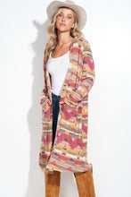 Load image into Gallery viewer, Aztec Hooded Cardigan Made in America