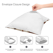Load image into Gallery viewer, Brown Cow Hide Print Velvety Soft Throw Pillow Case Made in America