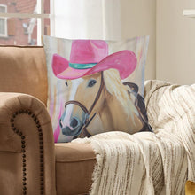 Load image into Gallery viewer, Baha Ranch Cowgirl Horse Velvety Soft Throw Pillow Case Made in America
