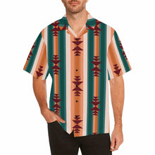 Load image into Gallery viewer, Cocoa Aztec Men's Western Camp Shirt