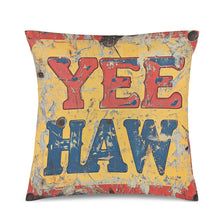 Load image into Gallery viewer, Baha Ranch YEEHAW Vintage Western Velvety Soft Pillow Case Made in America