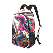 Load image into Gallery viewer, Skeleton Cowgirl Backpack
