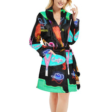 Load image into Gallery viewer, Vegas Neon Women's Western Bath Robe