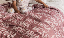 Load image into Gallery viewer, Repeating Name/Pattern Blanket - Week of 7.7