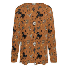 Load image into Gallery viewer, Baha Ranch Western Print Long Sleeve Top