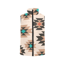 Load image into Gallery viewer, Tan Aztec Puffy Vest