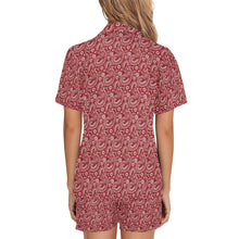Load image into Gallery viewer, Red Bandana Women's Western Pajama Set
