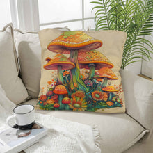 Load image into Gallery viewer, Retro Mushrooms Pillow Case Made in America