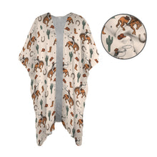 Load image into Gallery viewer, Rodeo Cowboy Western Duster Kimono Coverup