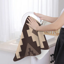Load image into Gallery viewer, Earth Aztec Set of 2 Dish Towels Kitchen Towel Made in America