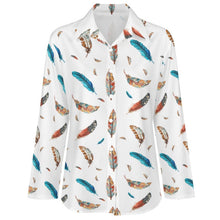 Load image into Gallery viewer, Baha Ranch Boho Feather Long Sleeve Blouse