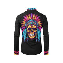 Load image into Gallery viewer, Indian Skull Unisex Western Button Up Shirt
