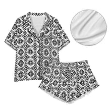 Load image into Gallery viewer, Talavera Tile Mexican Print Southwest Satin Pajamas