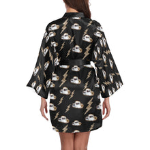 Load image into Gallery viewer, Cowgirl Hat Lightning Bolt Women's Lounge Kimono Robe