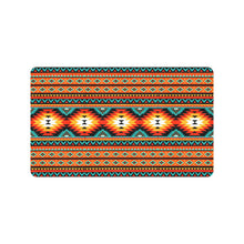 Load image into Gallery viewer, Orange Aztec Floor Mat 30" x 18" Made in America
