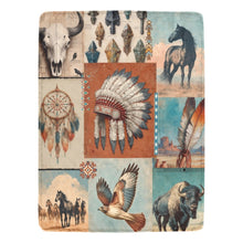 Load image into Gallery viewer, Baha Ranch Bohemian Dreams Minky Soft Throw Blanket 60" X 80" Made in America