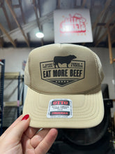 Load image into Gallery viewer, Farmers & Ranchers Eat More Beef Trucker Hat