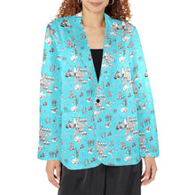 Load image into Gallery viewer, Baha Ranch Turquoise YEEHAW Rhinestone Cowgirl Blazer