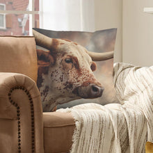 Load image into Gallery viewer, Baha Ranch Western Ranch Bull Velvety Soft Pillow Case Made in America