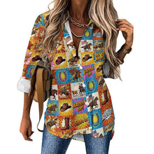 Load image into Gallery viewer, Baha Ranch The Comic Corral Western Rodeo Blouse