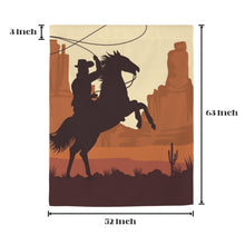 Load image into Gallery viewer, Desert Cowboy Curtains 52"x63" (2-Piece) Made in America