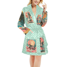 Load image into Gallery viewer, Baha Ranch Honky Tonk Kitsch Cowgal Miky Fleece Plush Robe