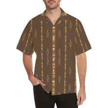 Load image into Gallery viewer, Mocha Aztec Men's Western Camp Shirt