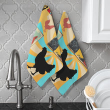 Load image into Gallery viewer, Baha Ranch Chicken Days Set of 2 Kitchen Dish Towels (same) Made in America Kitchen Towel Made in America