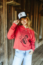 Load image into Gallery viewer, Feelin' Lucky Raw Hem V-Neck Crop Graphic Sweatshirt