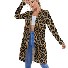 Load image into Gallery viewer, Baha Ranch Retro Pop Western Leopard Lightweight Cardigan