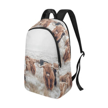 Load image into Gallery viewer, Highland Cow Herd Backpack